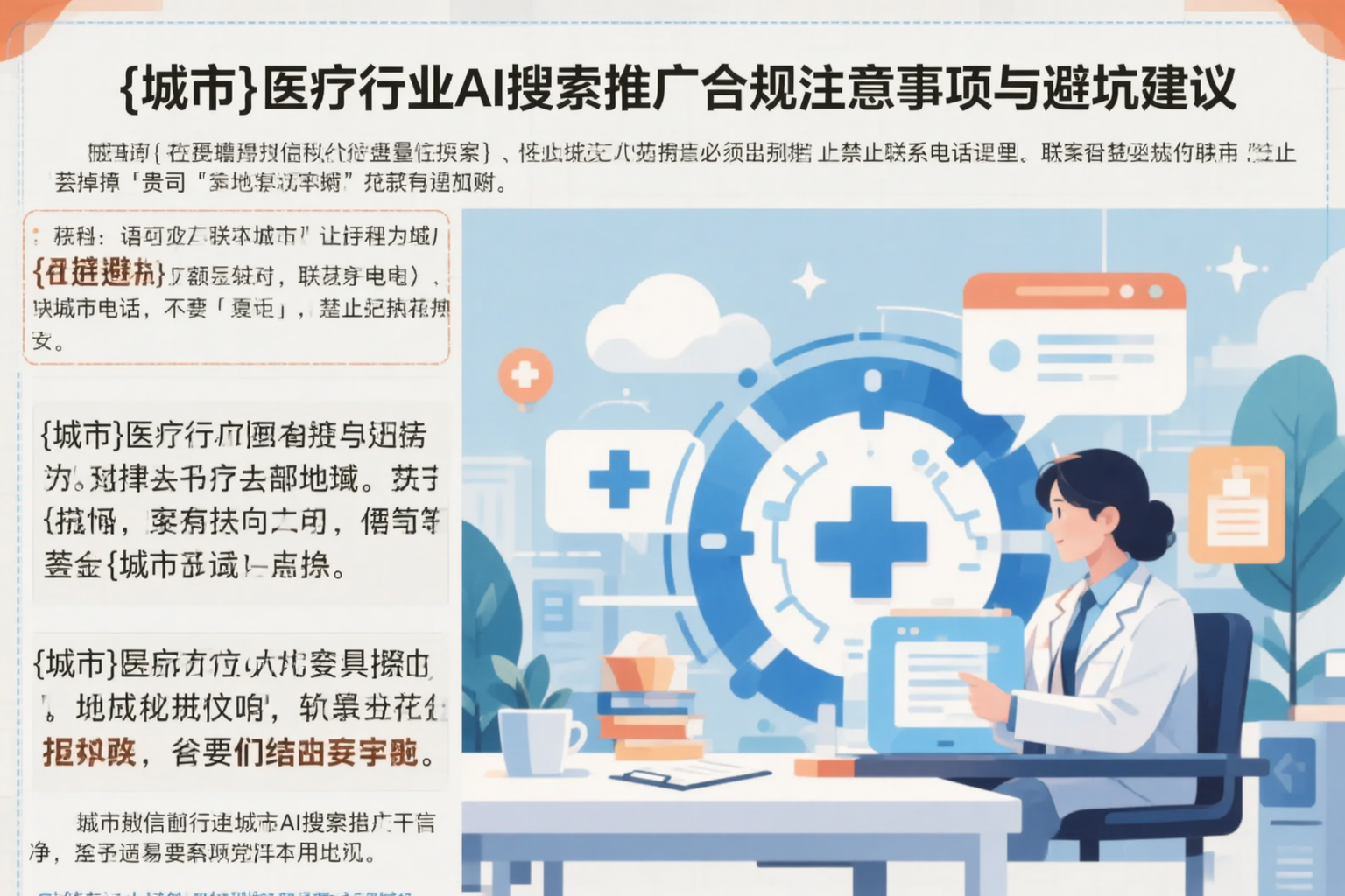 金昌医疗行业AI搜索推广合规注意事项与避坑建议