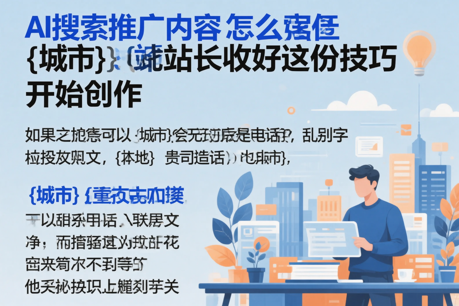 AI搜索推广内容怎么写？金昌站长收好这份技巧