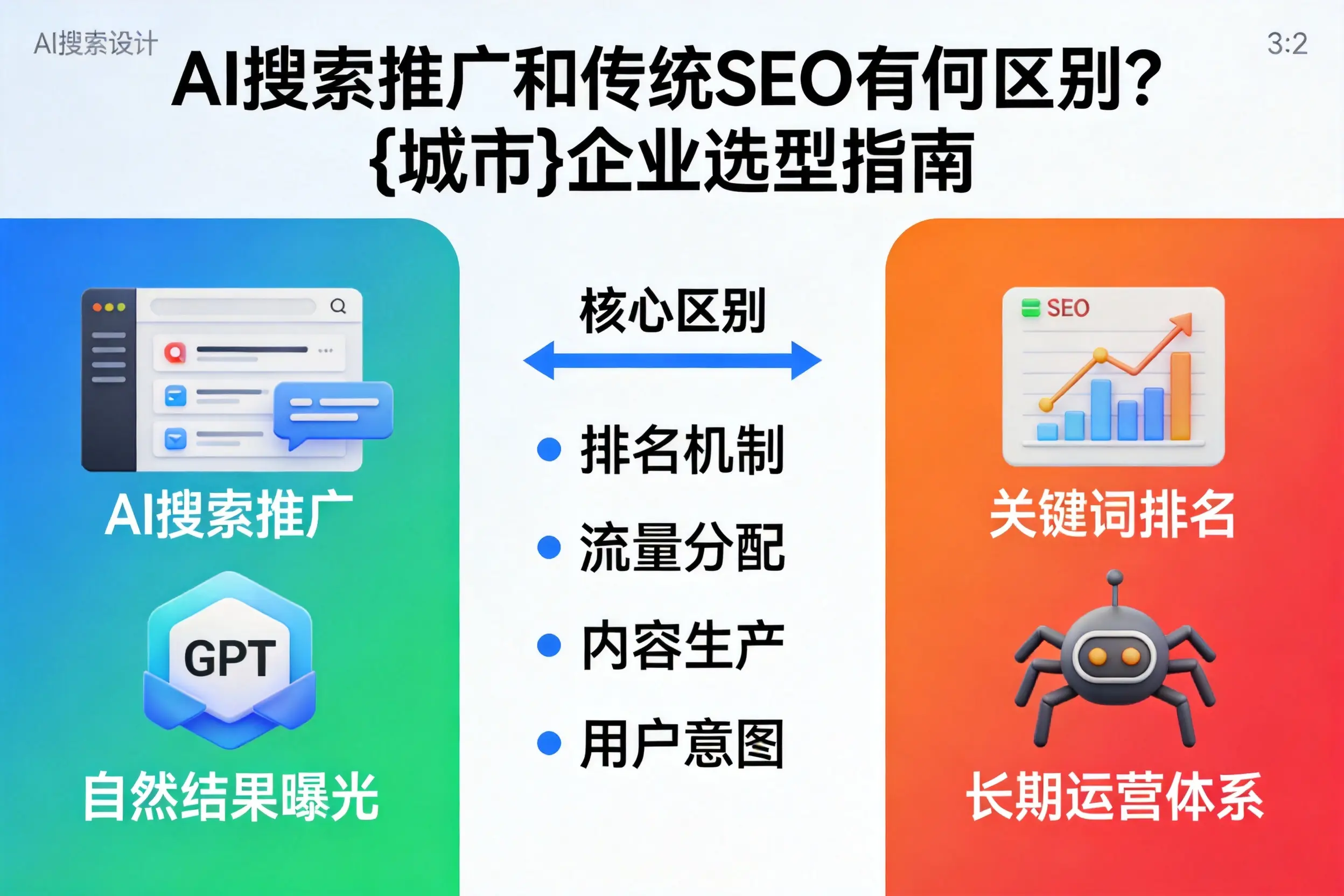 AI搜索推广和传统SEO有何区别？金昌企业选型指南