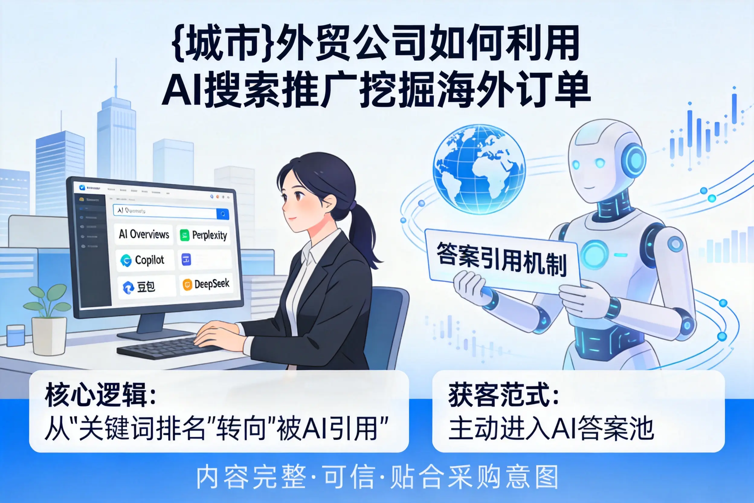 金昌外贸公司如何利用AI搜索推广挖掘海外订单