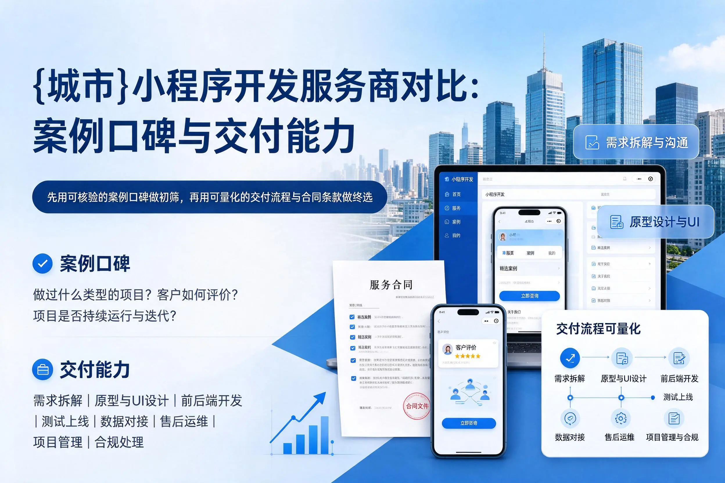 金昌小程序开发服务商对比：案例口碑与交付能力