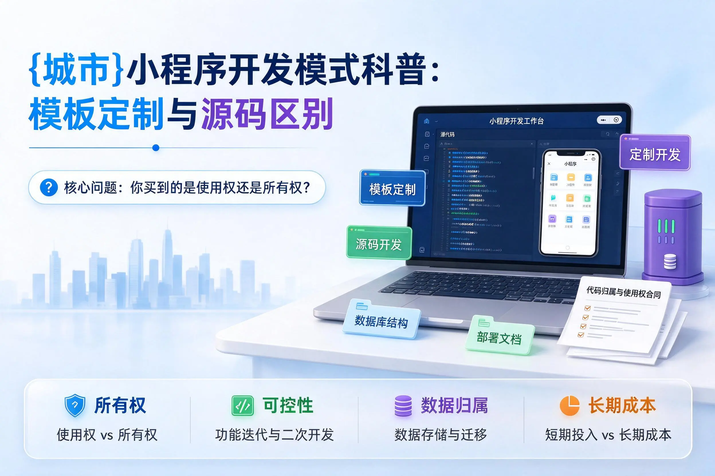 金昌小程序开发模式科普：模板定制与源码区别