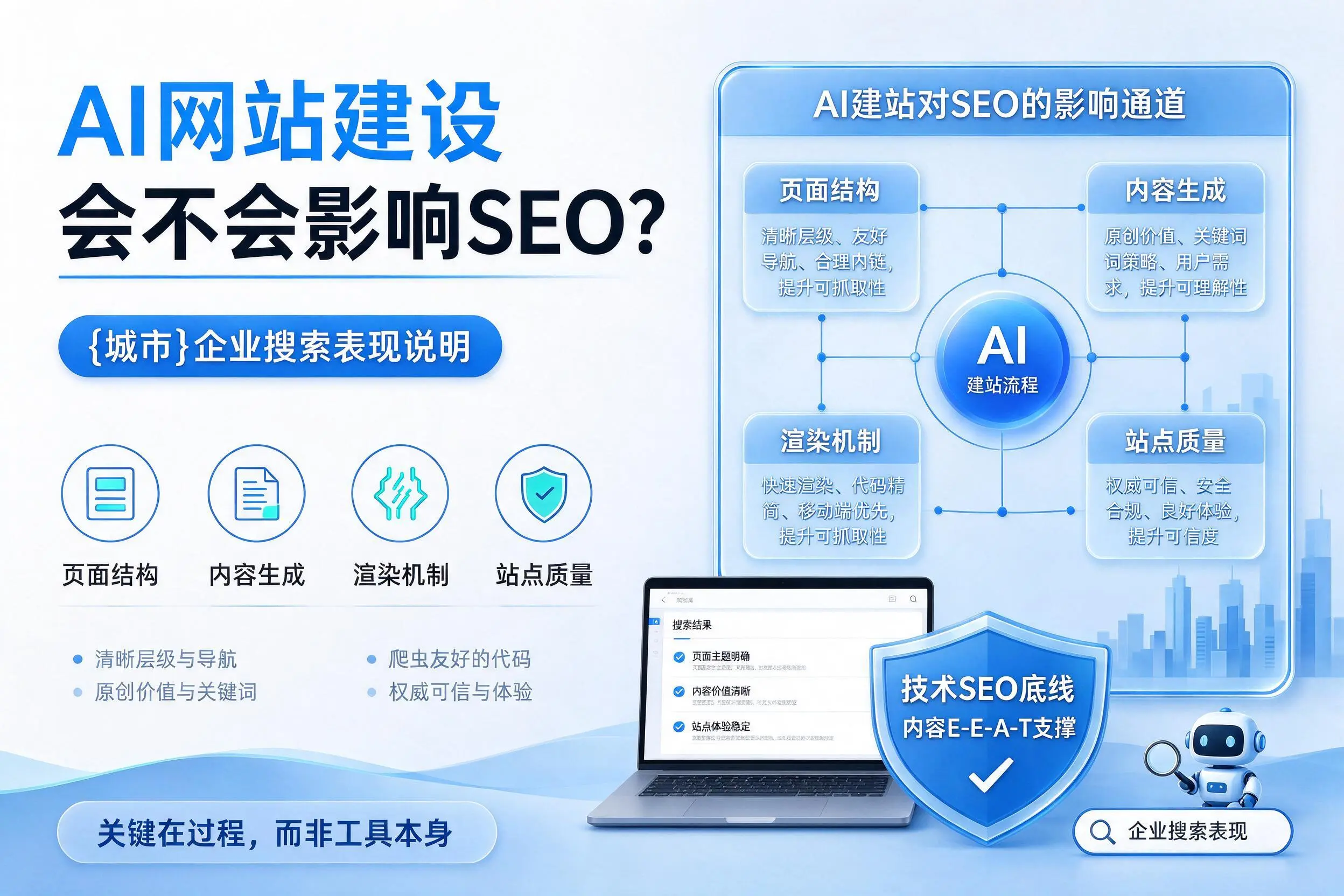 AI网站建设会不会影响SEO?金昌企业搜索表现说明