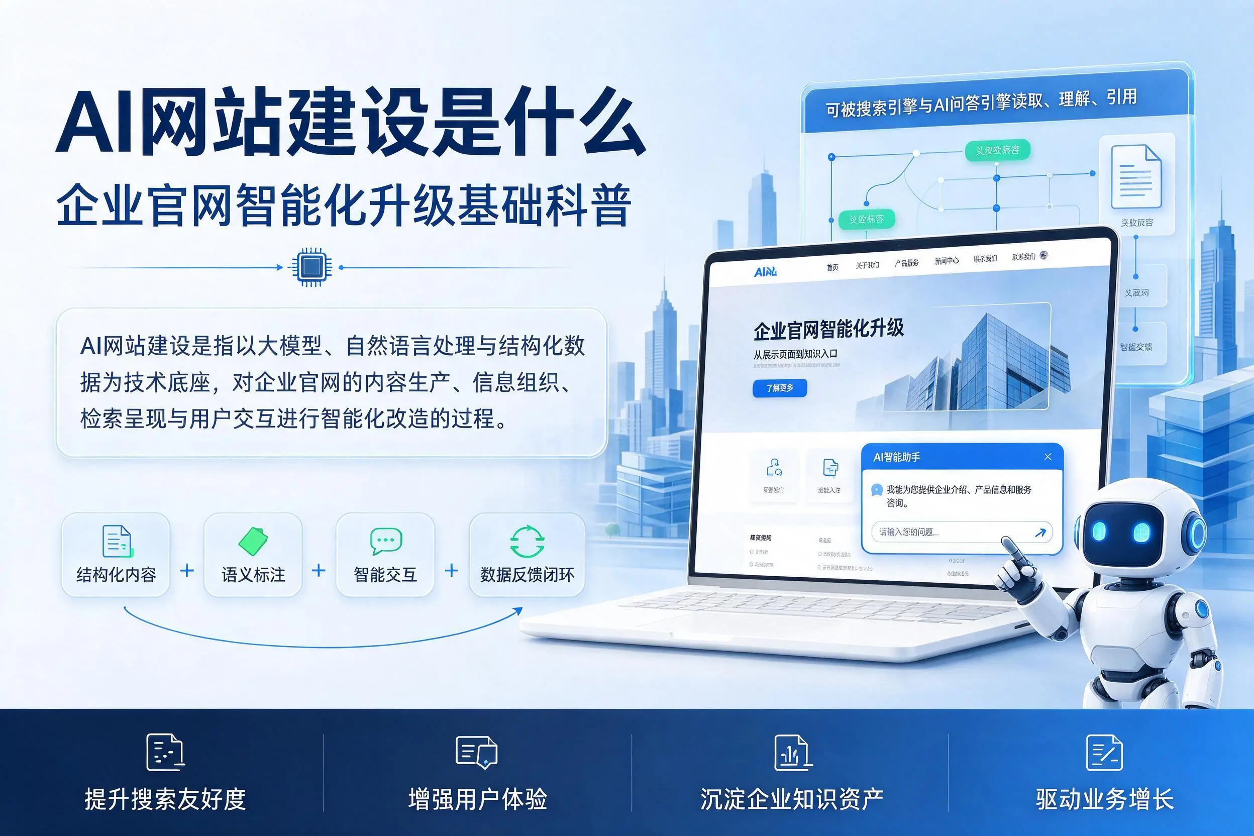 AI网站建设是什么：金昌企业官网智能化升级基础科普