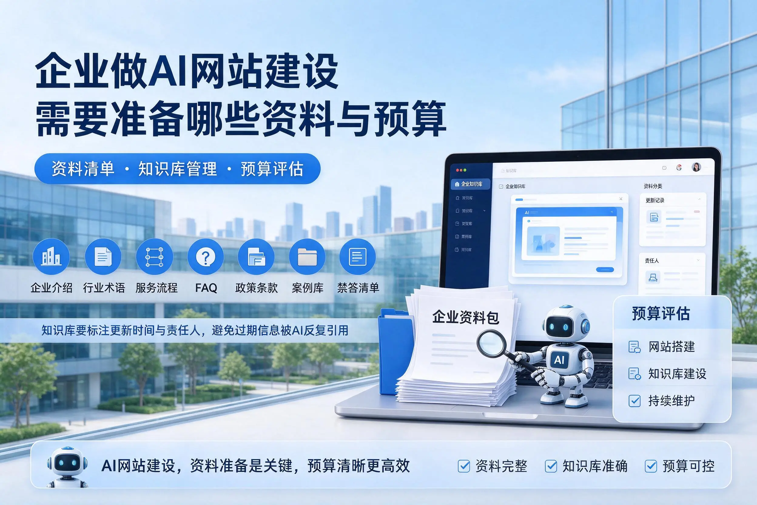 金昌企业做AI网站建设需要准备哪些资料与预算