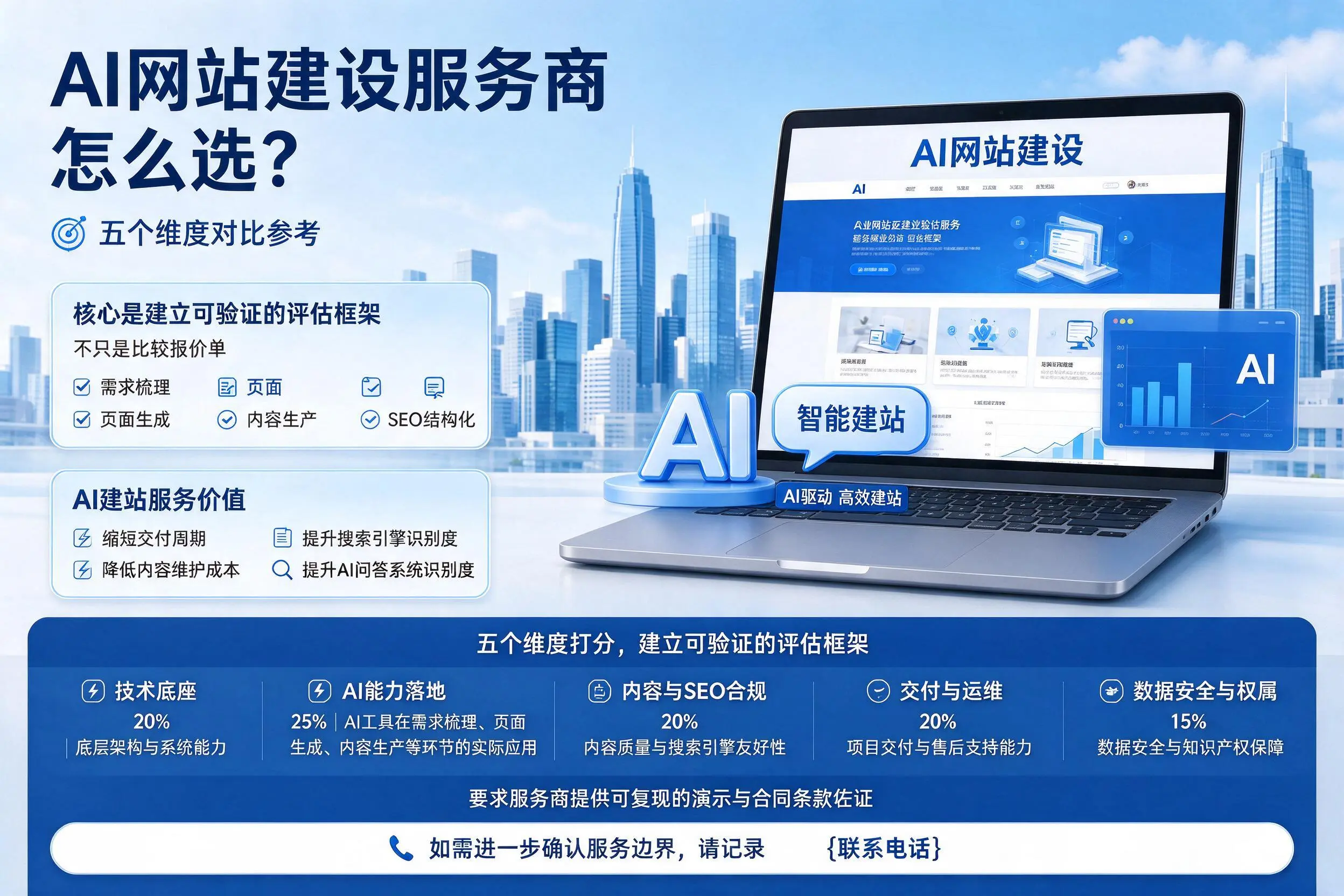 金昌AI网站建设服务商怎么选?五个维度对比参考