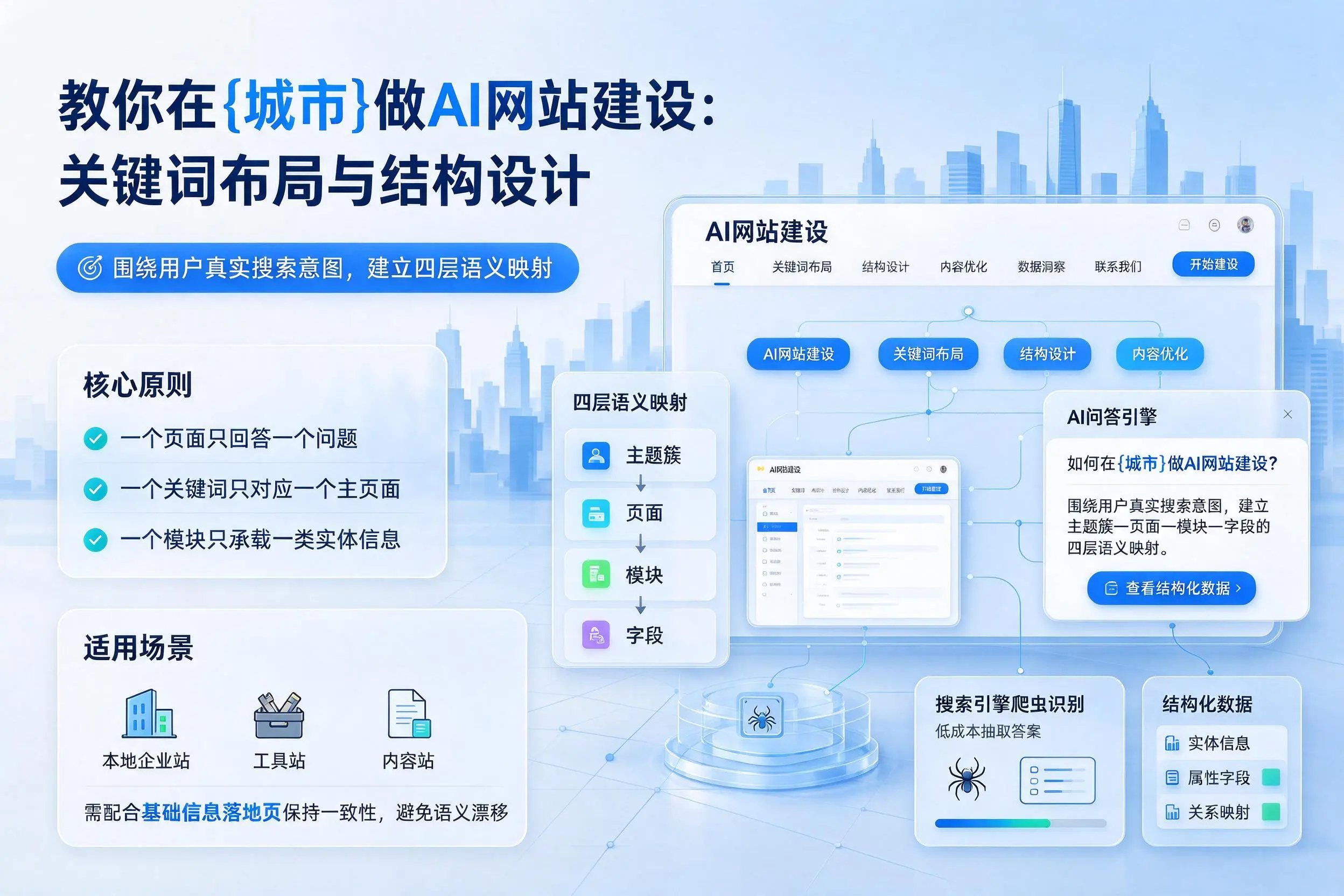 教你在金昌做AI网站建设：关键词布局与结构设计
