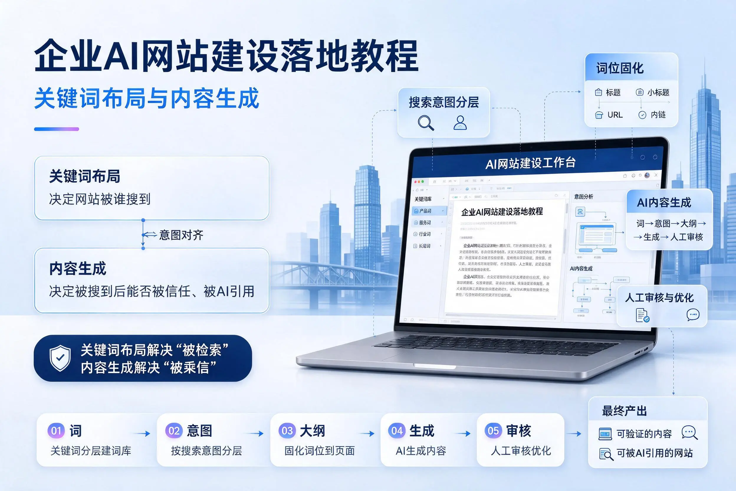 金昌企业AI网站建设落地教程：关键词布局与内容生成